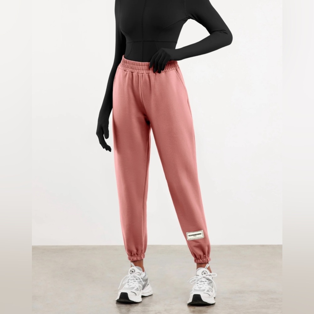 The Giving Movement Cotton Blush Pink Jogger Sweatpants